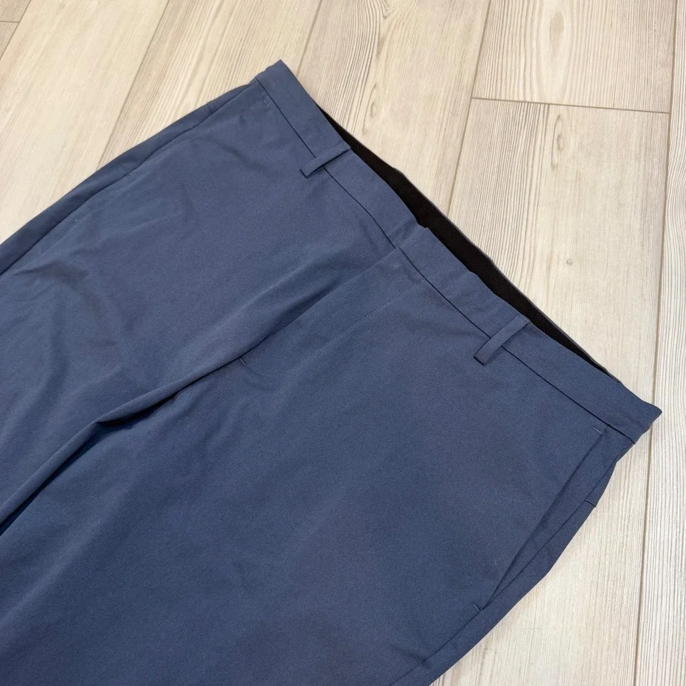 Ministry of Supply Kinetic Pants Mens 40 Regular Navy Blue Primeflex Stretch